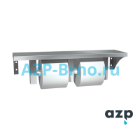 Двойной держатель туалетной бумаги с откидной полкой 4008 AZP Brno Чехия (фото, схема) Двойной держатель туалетной бумаги с откидной полкой 4008 AZP Brno Чехия (фото, схема)
